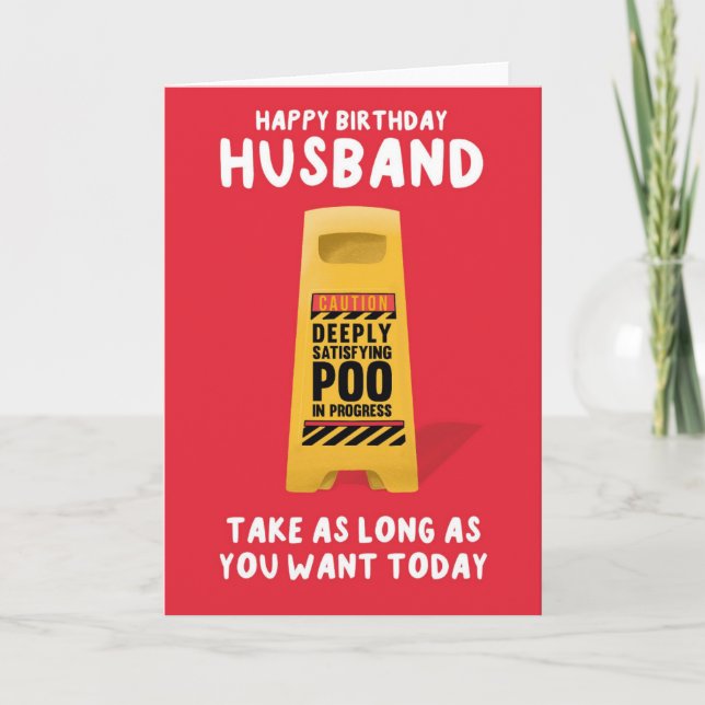 Carte Husband's Birthday Card  (Devant)