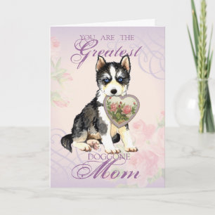 Carte Husky Heart Maman