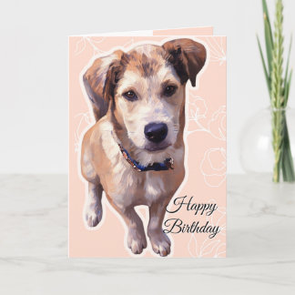 Carte Husky Puppy Folded Greeting Card