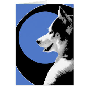 Carte Husky Sibérienne / Carte Malamute Alaskan