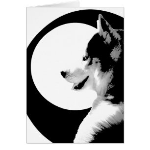 Carte Husky Sibérienne / Carte Malamute Alaskan