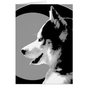 Carte Husky Sibérienne / Carte Malamute Alaskan