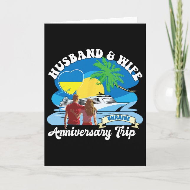 Carte Husnd And Wife Anniversary Trip Ukraine  (Devant)