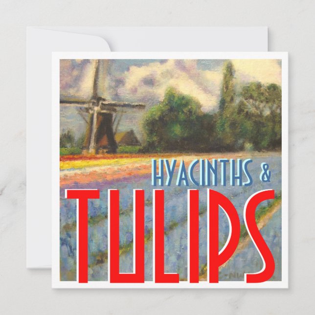 Carte Hyacinthes et tulipes (Devant)