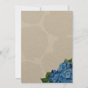 Carte Hydrangea Garden Romance Blond Kraft