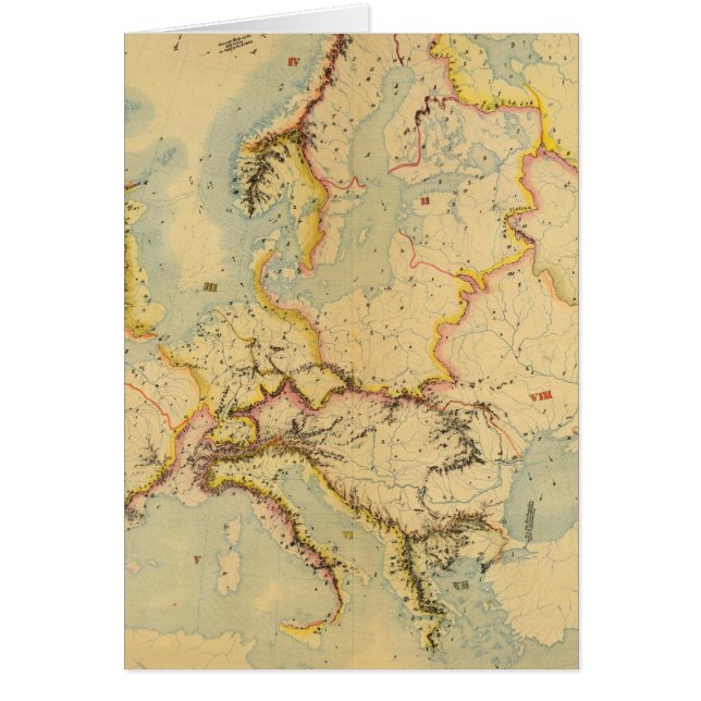 Carte hydrographique de l'Europe (Devant)