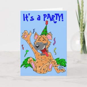 Carte Hyena Animal Party