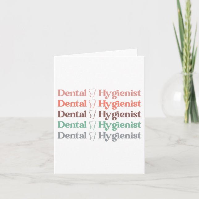 Carte Hygiéniste dentaire | RDH Dentist Dentist Cadeaux  (Devant)