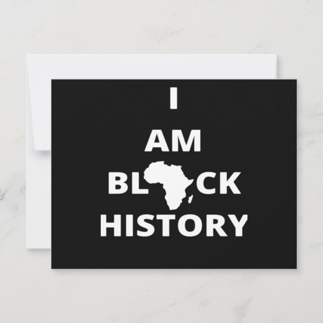 Carte I Am Black History - Black History Month Classic (Devant)