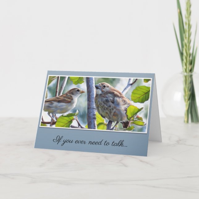 Carte I am Here to Listen... (Devant)