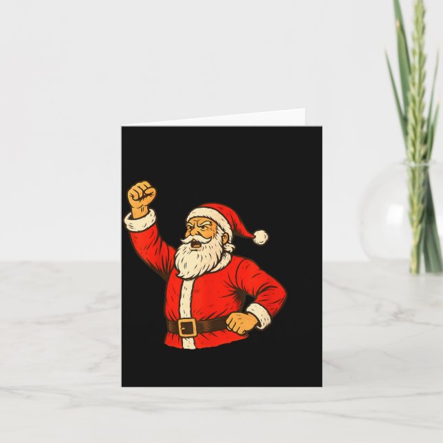 Carte I Am Santifa Santa Claus Anti Fascism Christmas Au (Devant)
