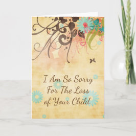 Carte I Am So Désolé, Miscarriage ou Stillborn Card