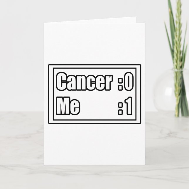 Carte I Beat Cancer (Tableau De Bord) (Devant)