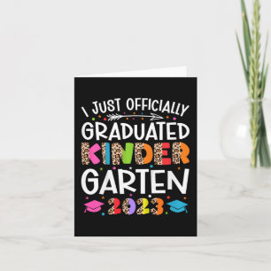 Carte I Diplômé officiel de la maternelle 202