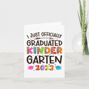 Carte I Diplômé officiel de la maternelle 202