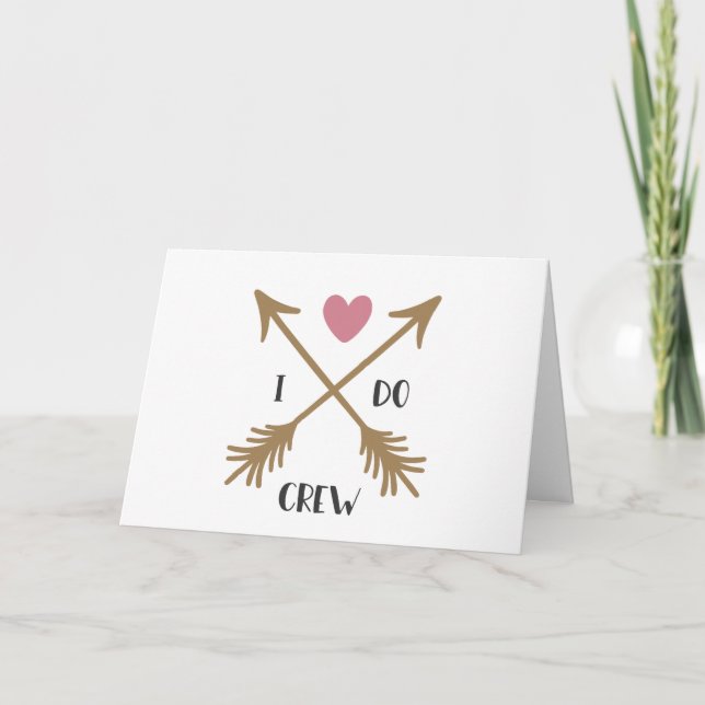 Carte I DO CREW Mariage Proposition (Devant)