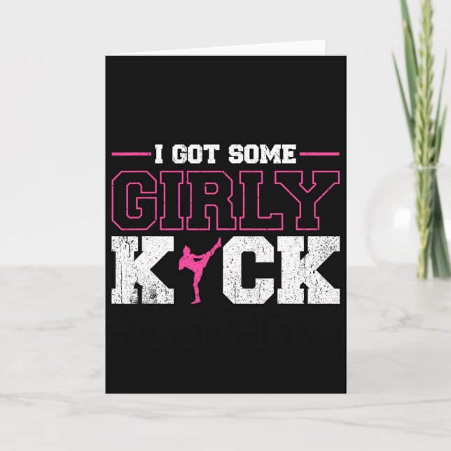 Carte I Got Some Girly Kick Kickboxing  (Devant)