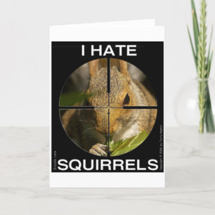 Carte I Hate Squirrels - In the Scope - Card