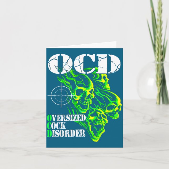 Carte I Have Ocd Oversized Disorder  (Devant)