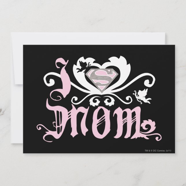 Carte I Heart Maman Rose (Devant)