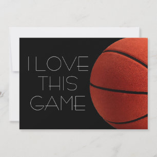 Carte I Love Basketball Close Up
