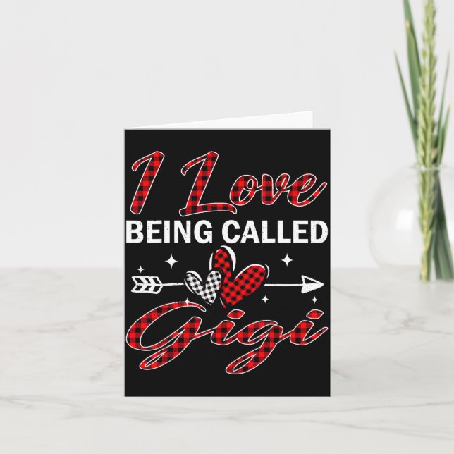 Carte I Love Being Called Gigi Xmas Christmas Family  (Devant)
