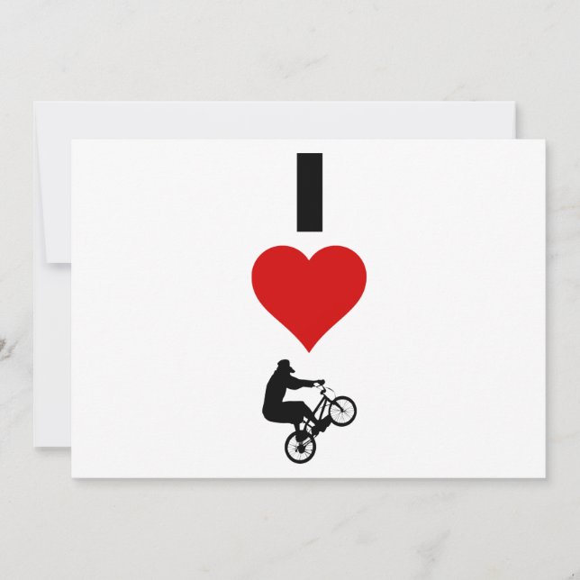 Carte I Love BMX (Vertical) (Devant)