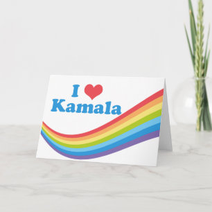 Carte I Love Kamala Rainbow