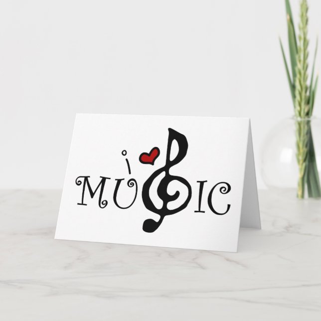 Carte I Love Music (Devant)