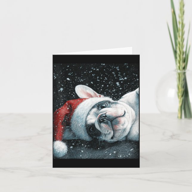 Carte I Love My French Bulldog Christmas Cute  (Devant)