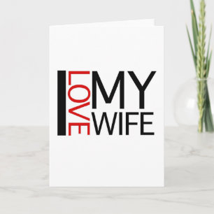 Carte I Love My Wife (lumière rouge spéciale)