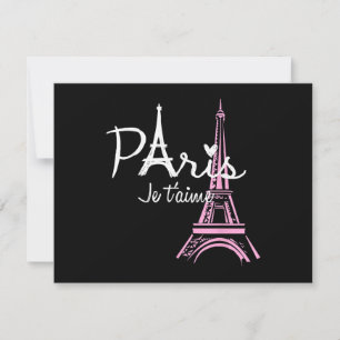 Carte I Love Paris Tour Eiffel France Souvenir français
