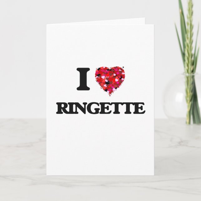 Carte I Love Ringette (Devant)
