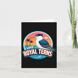 Carte I Love Royal Terns Bird Watcher Sarasota Bradenton