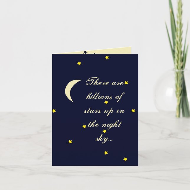 Carte I Love You More Thillions of Stars Card (Devant)