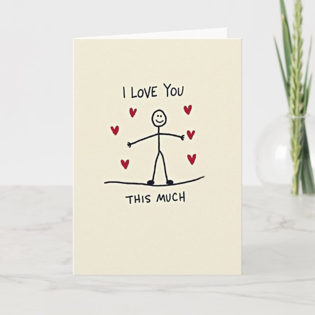 Carte I Love You This Much Card (Devant)