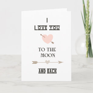 Carte I love you to the moon and back