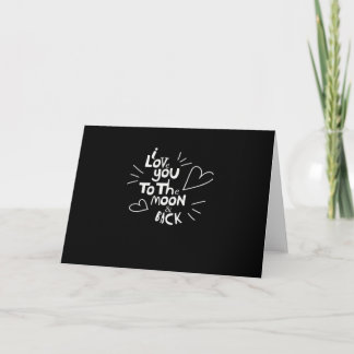 Carte I Love You To The Moon And Back Lover Style 