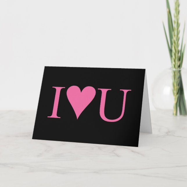 CARTE I LUV U (Devant)