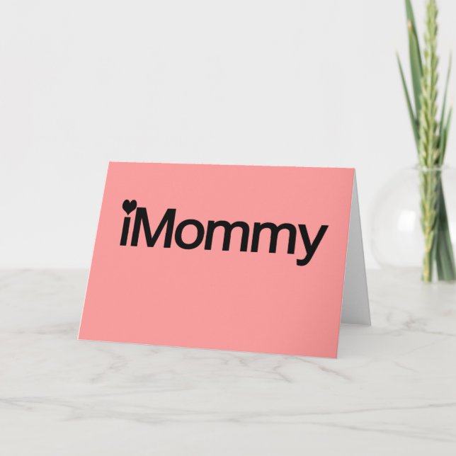 Carte I Mommy, mignonne cadeau de la fête des mères (Devant)