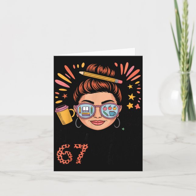 Carte I Survived 67 Days Of School Fueled By Coffee &amp (Devant)