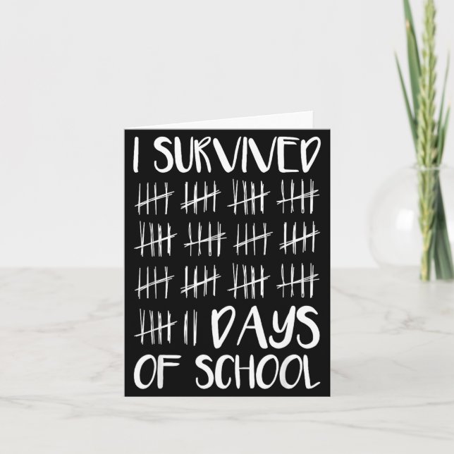 Carte I Survived 67 Days Of School Funny 67 Meme Tally M (Devant)