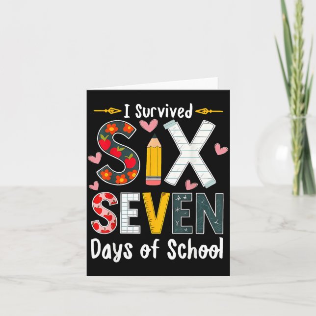 Carte I Survived 67 Days Of School Funny 67 Teachers Stu (Devant)