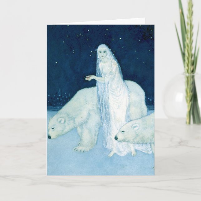 Carte Ice Maiden Fine Art Watercolor (Devant)