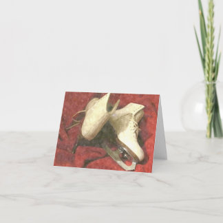 Carte ICE SKATES AT REST THANK YOU Card