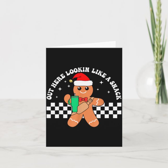 Carte Ici dehors ayant l'air d'un snack Funny Boujee Xma (Devant)