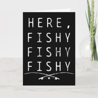 Carte Ici pêcheur à la pêche