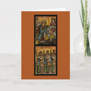 Carte Icône de la Nativité éthiopienne