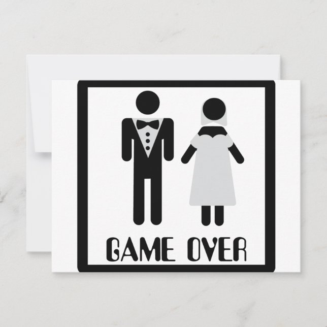 Carte icône jeu sur couple nuptial (Devant)