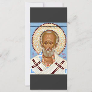 Carte Icône orthodoxe byzantine de saint Nicolas de Myre